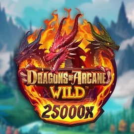Dragons of Arcane Wild by Foxium, showcased at spinsteinscasino.com – game logo