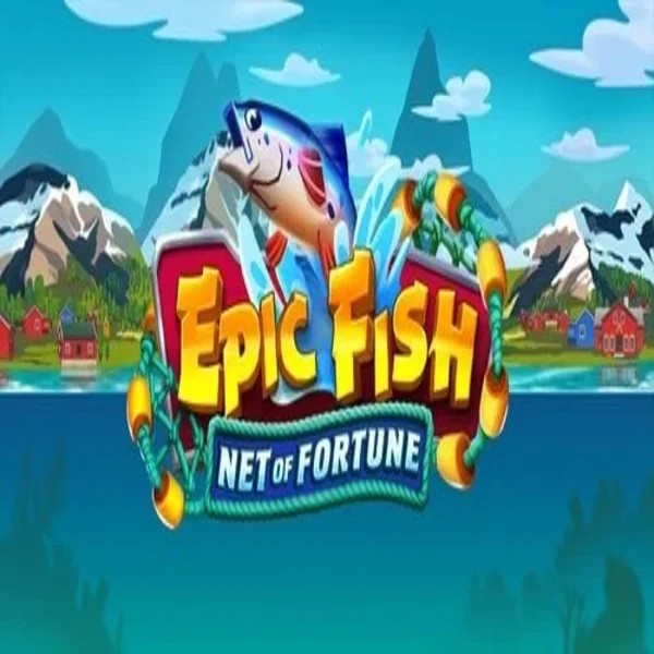 Epic Fish Net of Fortune online game logo by Quickspin on spinsteinscasino.com