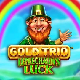 Gold Trio Leprechaun's Luck logo – Slots by Playtech at Spinstein Casino
