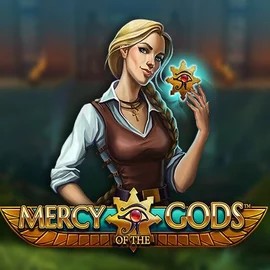 Mercy Of The Gods online game logo by NetEnt on spinsteinscasino.com
