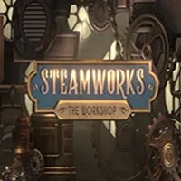 Official Slots logo: Steamworks The Workshop by Peter & Sons at Spinstein Casino