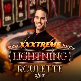 XXXtreme Lightning Roulette online game logo by Evolution on spinsteinscasino.com